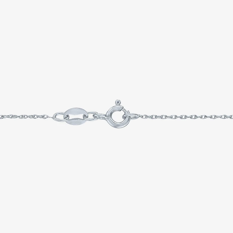 ( G-H/I1-I2 ) Womens 1/2 CT. Lab-Grown Diamond 10K Gold 18 Inch Princess Pendant Necklace