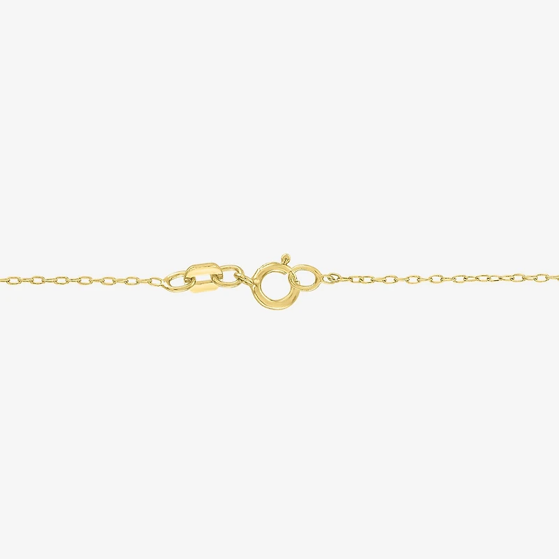 Diamond Addiction (G-H Womens 1/10 CT. T.W. Lab Grown White Diamond 14K Gold Over Silver Sterling Silver Star 16 Inch Pendant Necklace
