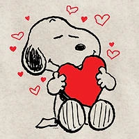 Snoopy Hearts Big Kid Girls Crew Neck Long Sleeve Peanuts Sweatshirt