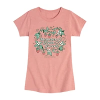 Strawberry Fields Big Kid Girls Crew Neck Short Sleeve The Beatles T-Shirt
