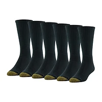 Gold Toe Harrington Mens 6 Pair Big and Tall Crew Socks