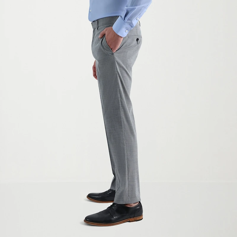 Haggar JMH 4 Way Stretch Houndstooth Mens Slim Fit Flat Front Suit Pant