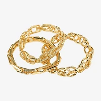 Bijoux Bar Gold Tone Womens 3-pc. Bracelet Set