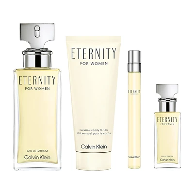 Calvin Klein Eternity For Women Eau De Parfum 4-Pc Gift Set ($205 Value) Perfume Set
