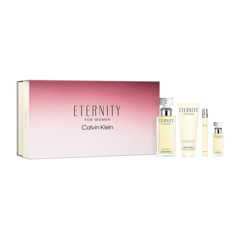Calvin Klein Eternity For Women Eau De Parfum 4-Pc Gift Set ($205 Value) Perfume Set