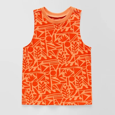 Okie Dokie Toddler & Little Boys Crew Neck Sleeveless Tank Top