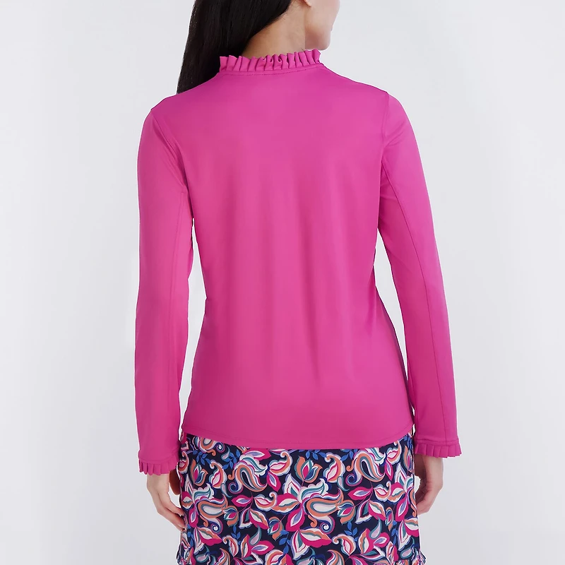 Stella Parker Womens Mock Neck Long Sleeve Sweatshirt