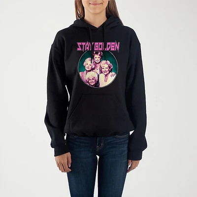 Womens Juniors Long Sleeve Fleece Hoodie