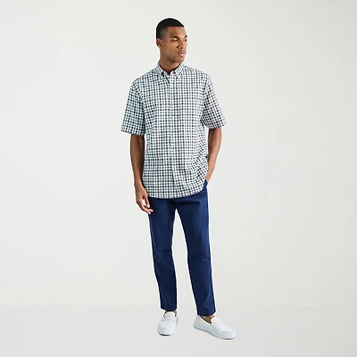 Haggar Comfort Luxe Mens Straight Fit Flat Front Pant