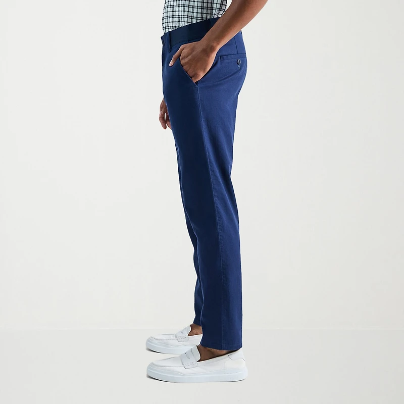 Haggar Comfort Luxe Mens Straight Fit Flat Front Pant
