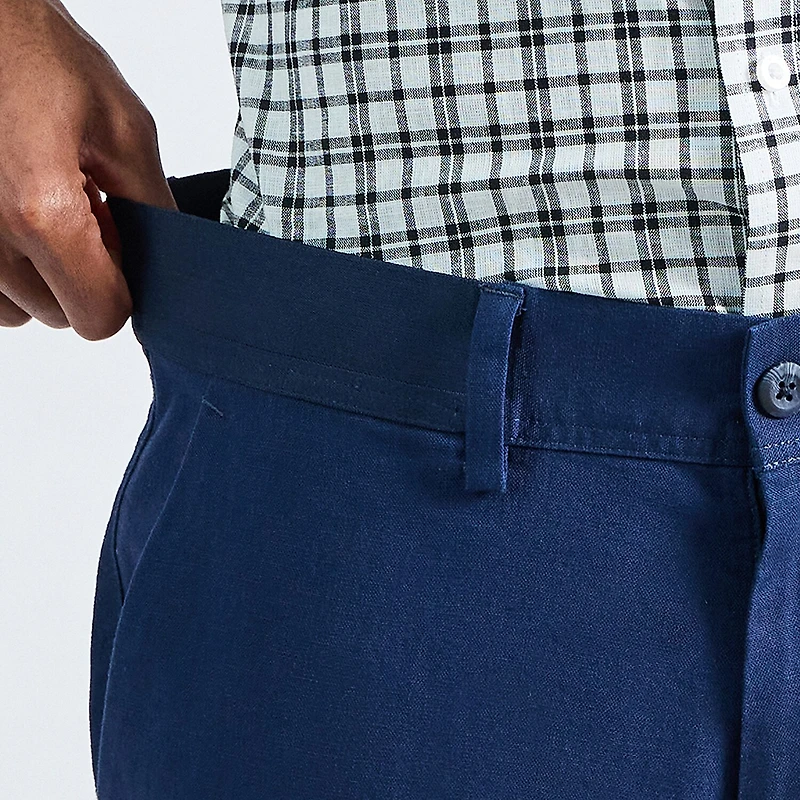 Haggar Comfort Luxe Mens Straight Fit Flat Front Pant