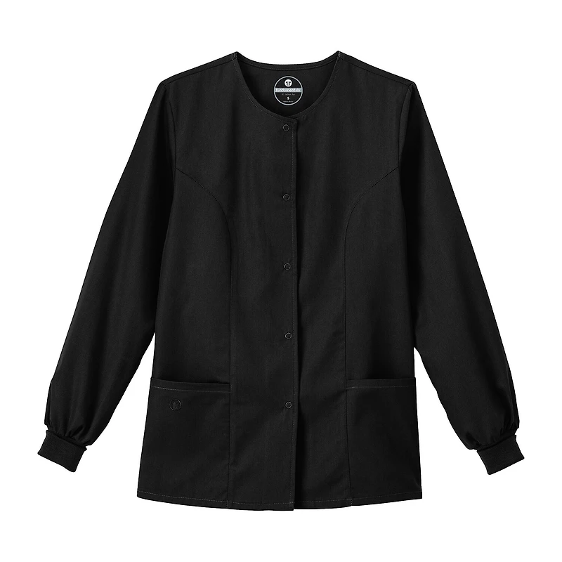 Fundamentals By White Swan 14740 Warm-Up Womens Plus Scrub Jackets