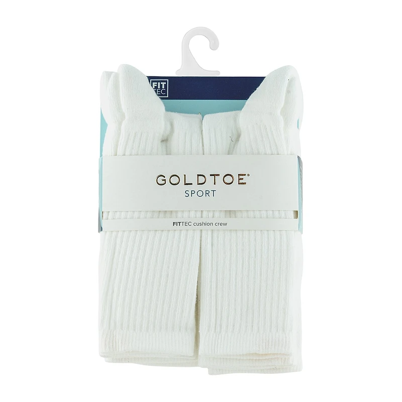Gold Toe Sport Cushion Womens 6 Pair Crew Socks