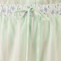 Martha Stewart Womens V-Neck Short Sleeve 2-pc. Pajama Set