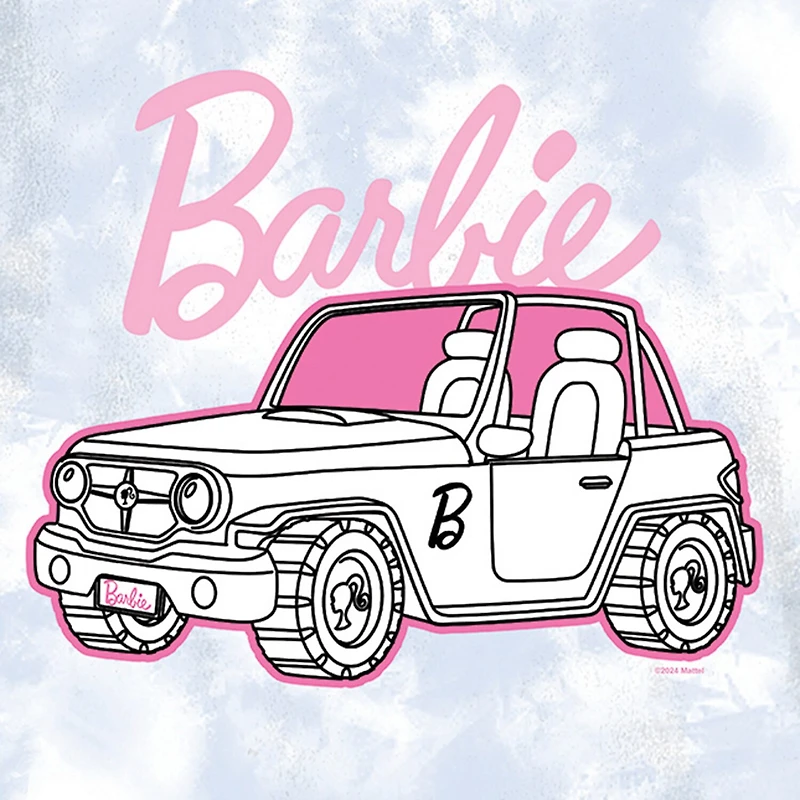 Little & Big Kid Girls Crew Neck Short Sleeve Regular Fit Barbie Graphic T-Shirt
