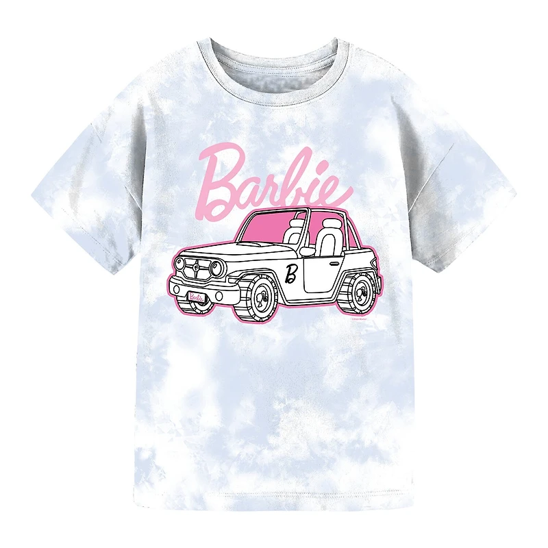 Little & Big Kid Girls Crew Neck Short Sleeve Regular Fit Barbie Graphic T-Shirt