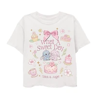 Little & Big Kid Girls Crew Neck Short Sleeve Regular Fit Graphic T-Shirt