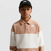 Nike Club Big Kid Boys Long Sleeve Regular Fit Spread Collar Rugby Shirt