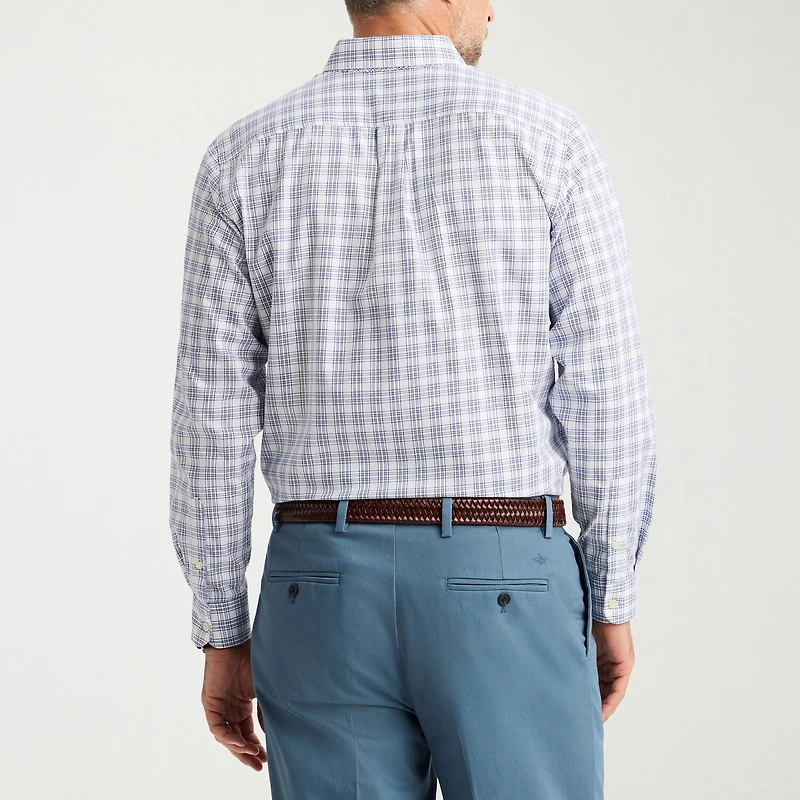 Dockers Stain Defender Mens Long Sleeve Regular Fit Wrinkle Free Button-Down Shirt