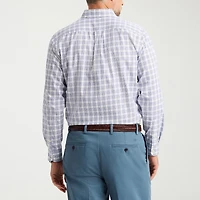 Dockers Stain Defender Mens Long Sleeve Regular Fit Wrinkle Free Button-Down Shirt