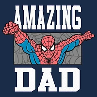 Novelty Mens Crew Neck Short Sleeve Regular Fit Spiderman Graphic T-Shirt