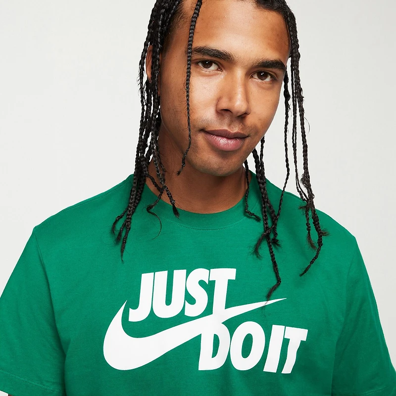 Nike Jdi Swoosh Mens Crew Neck Short Sleeve Classic Fit Graphic T-Shirt