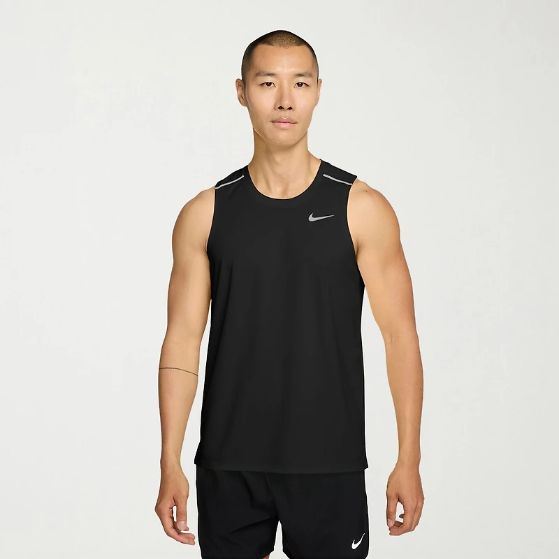 Nike Miler Uv Dri Fit Mens Crew Neck Sleeveless Active Tank Top