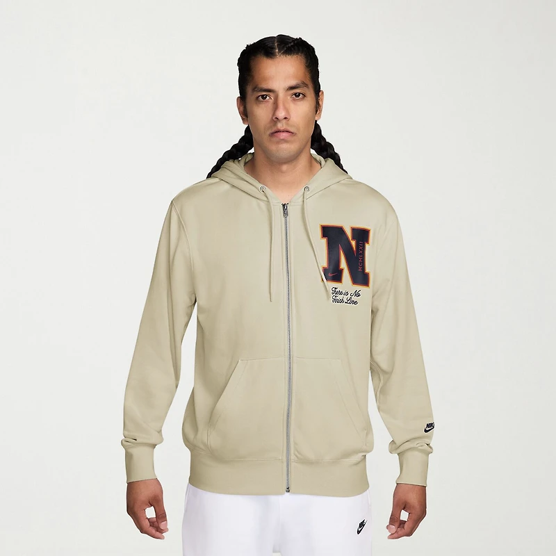 Nike Club Mens Long Sleeve Fleece Zipper Active Hoodie
