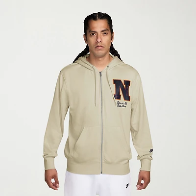 Nike Club Mens Long Sleeve Fleece Zipper Active Hoodie