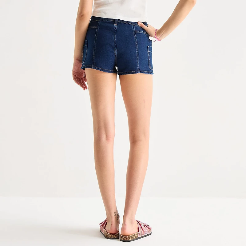 Arizona Womens 2 1/2" Low Rise Juniors Denim Short