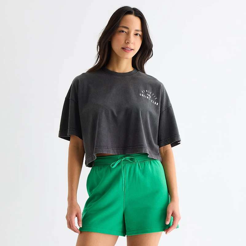 Xersion Womens Crew Neck Short Sleeve Active T-Shirt