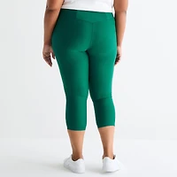 Xersion EverContour+ Womens High Rise 23" Plus Cropped Legging