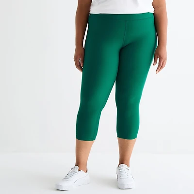 Xersion EverContour+ Womens High Rise 23" Plus Cropped Legging