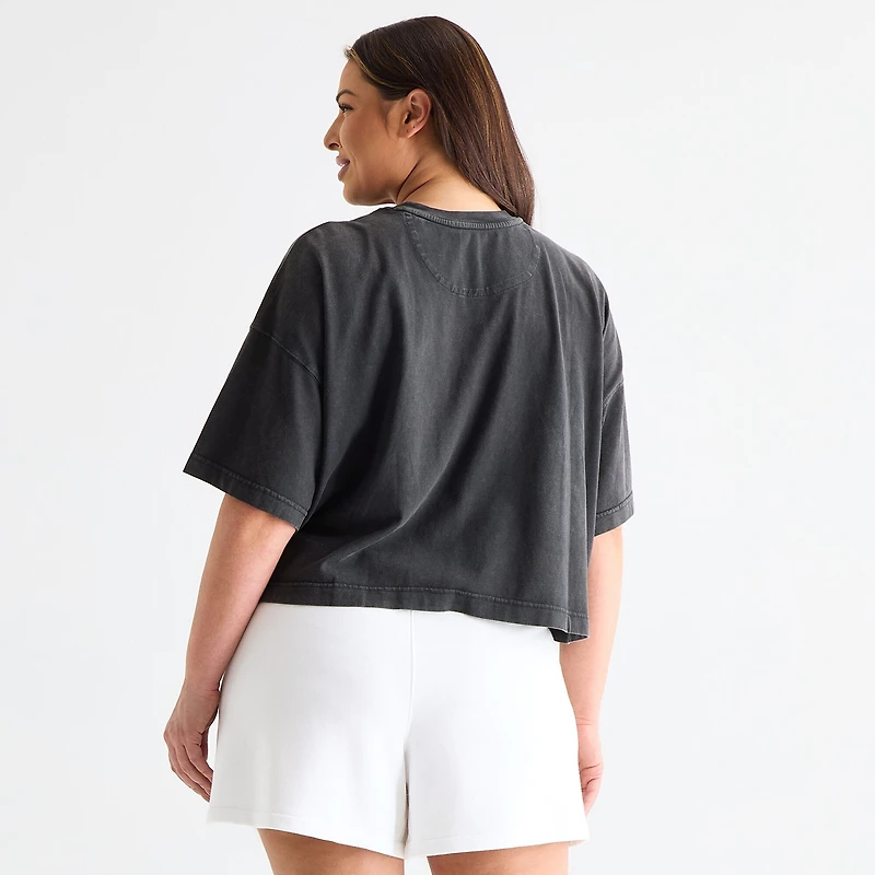 Xersion Womens Crew Neck Short Sleeve Active Plus T-Shirt