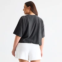 Xersion Womens Crew Neck Short Sleeve Active Plus T-Shirt