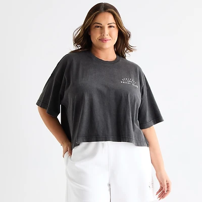 Xersion Womens Crew Neck Short Sleeve Active Plus T-Shirt