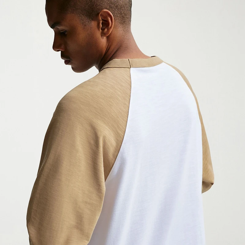 Nike Mens Crew Neck 3/4 Sleeve Active T-Shirt