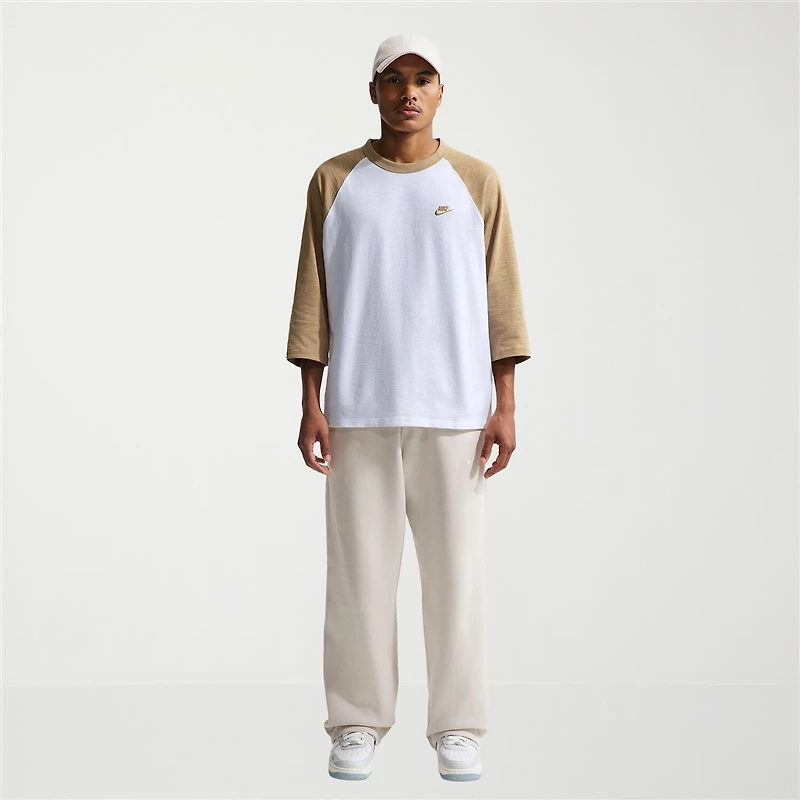 Nike Mens Crew Neck 3/4 Sleeve Active T-Shirt