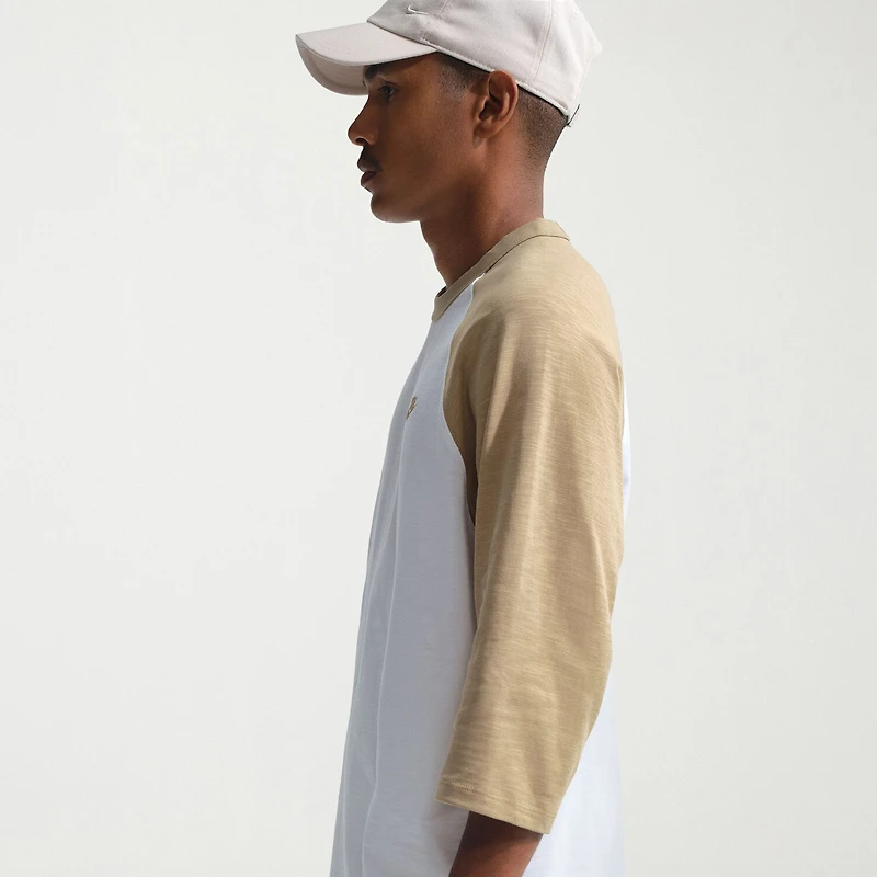 Nike Mens Crew Neck 3/4 Sleeve Active T-Shirt