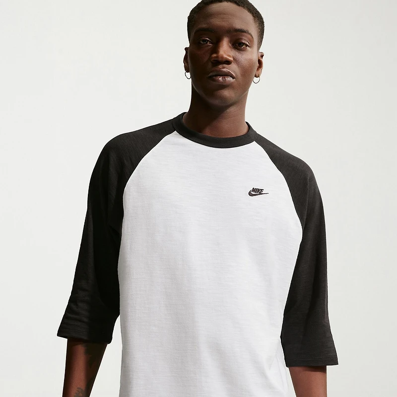 Nike Mens Crew Neck 3/4 Sleeve Active T-Shirt