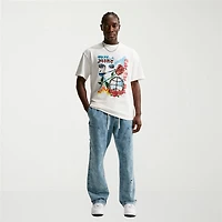 Nike Mens Crew Neck Short Sleeve Regular Fit Graphic T-Shirt