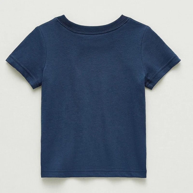 Okie Dokie Baby Boys Round Neck Short Sleeve Regular Fit Graphic T-Shirt