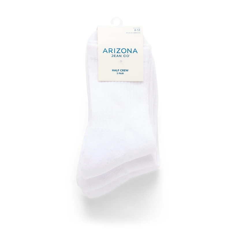 Arizona Mens 3 Pair Crew Socks