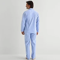 Stafford Mens Long Sleeve 2-pc. Pajama Set