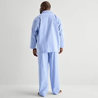 Stafford Mens Long Sleeve 2-pc. Big and Tall Pajama Set