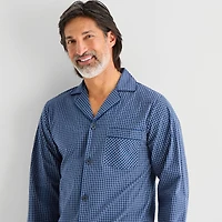 Stafford Mens Long Sleeve 2-pc. Pajama Set