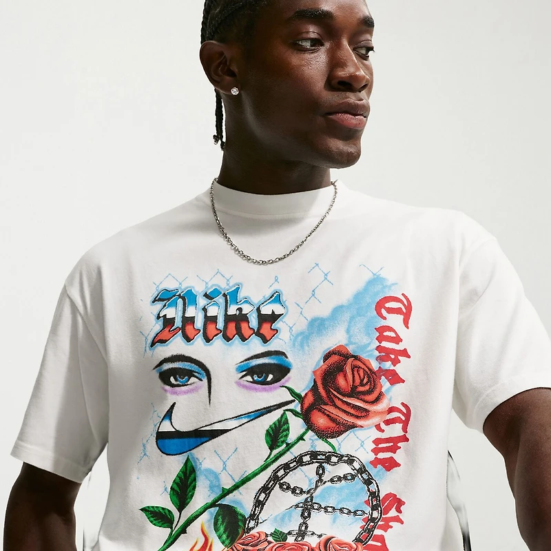 Nike Mens Crew Neck Short Sleeve Regular Fit Graphic T-Shirt