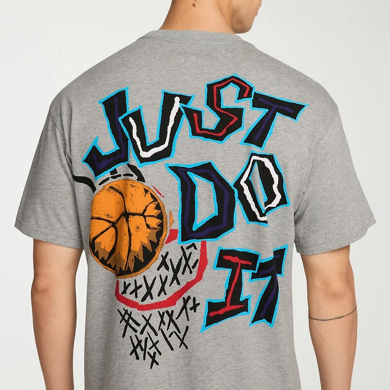 Nike Just Do It Mens Crew Neck Short Sleeve Regular Fit Graphic T-Shirt