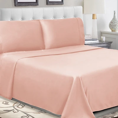 SUPERIOR® Percale Cotton Crisp Cool Breathable 300tc Deep Pocket Sheet Set