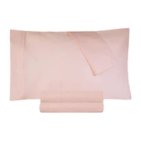 SUPERIOR® Percale Cotton Crisp Cool Breathable 300tc Deep Pocket Sheet Set